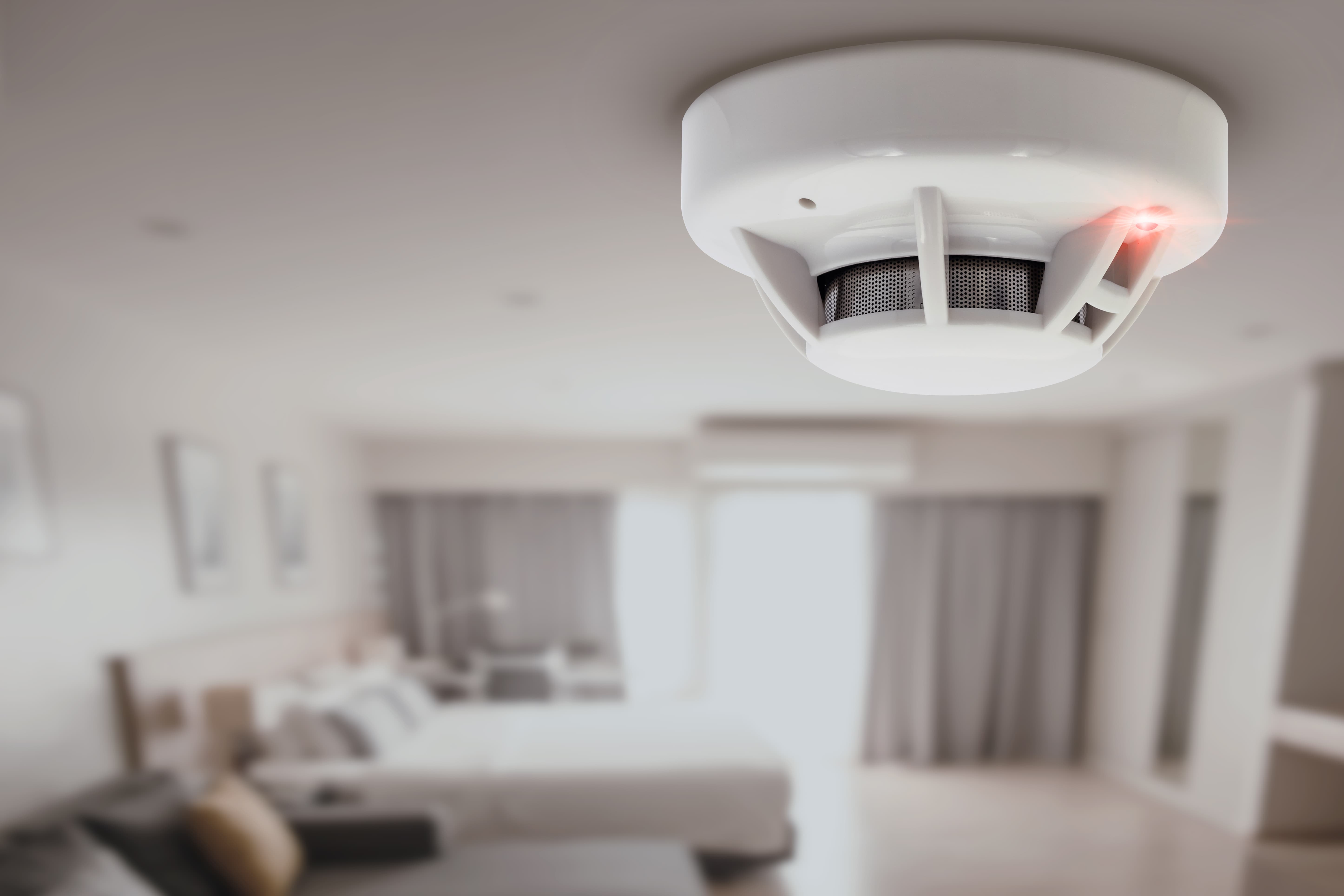 Détecteur de fumée DAAF Image d'un détecteur de fumée au plafond